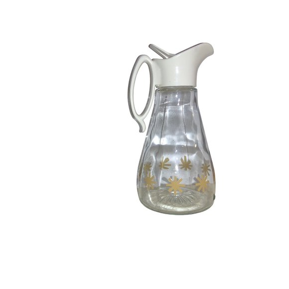 Log Cabin syrup Glass Pitcher Dispenser bottle - Picture 2 of 10